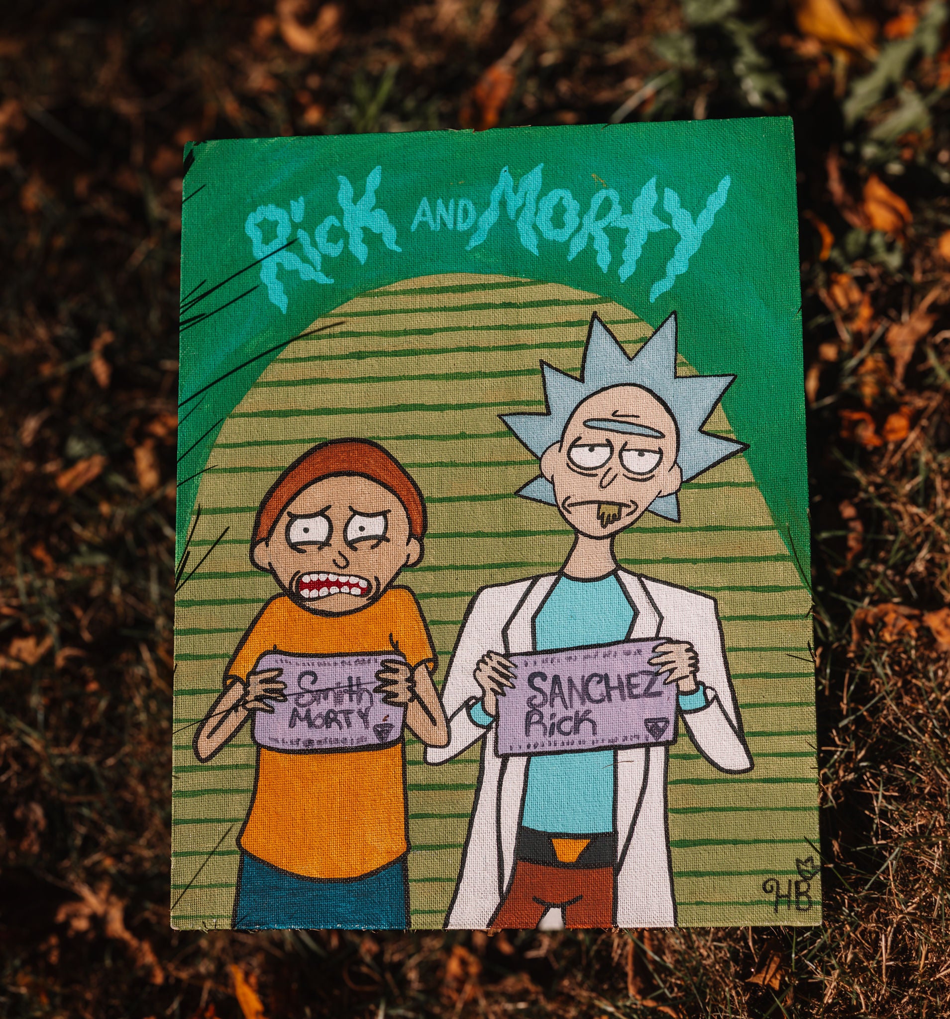 Rick and Morty – Handmade Canvas Painting