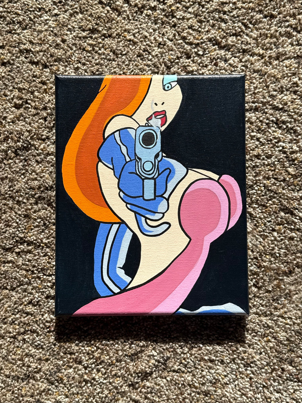 Pop Art Woman Painting