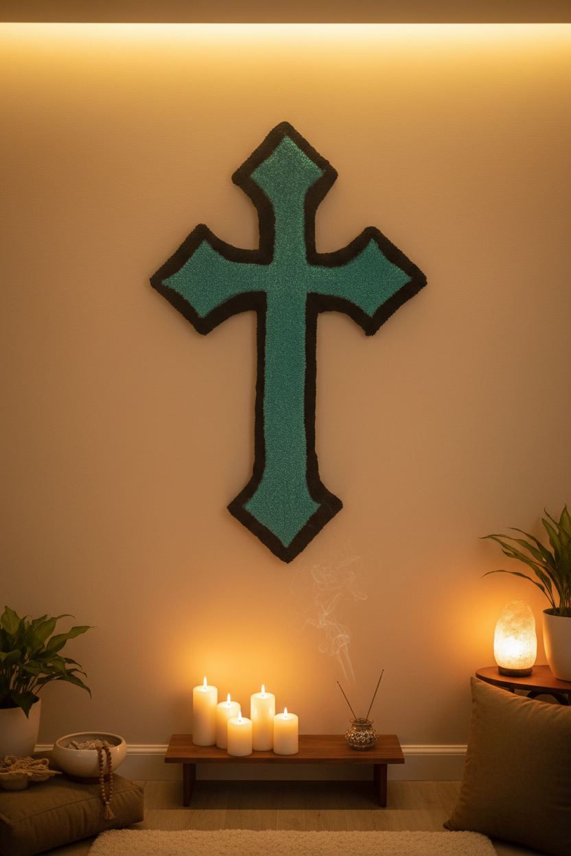 Cross Rug in Prayer Room