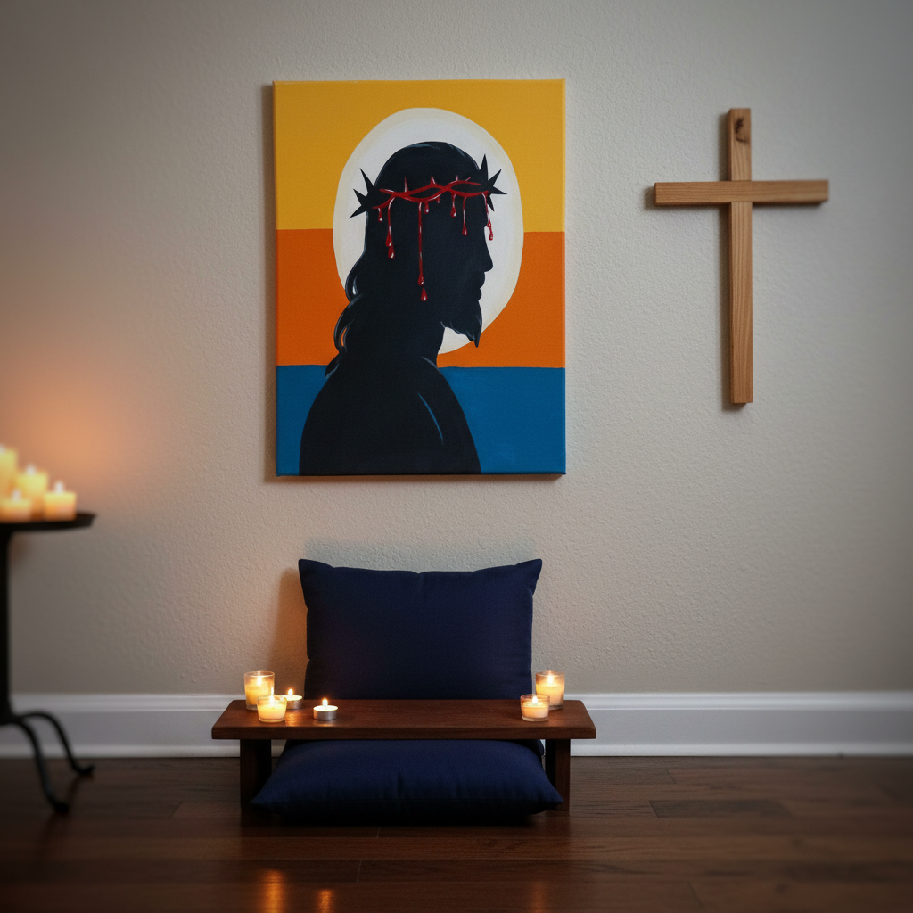 Jesus Crown of Thorns Painting