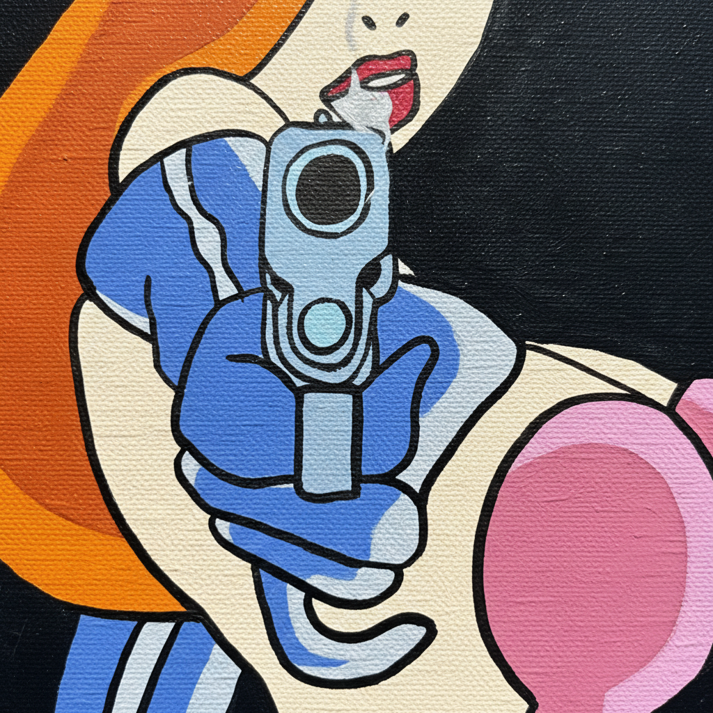Pop Art Woman Painting