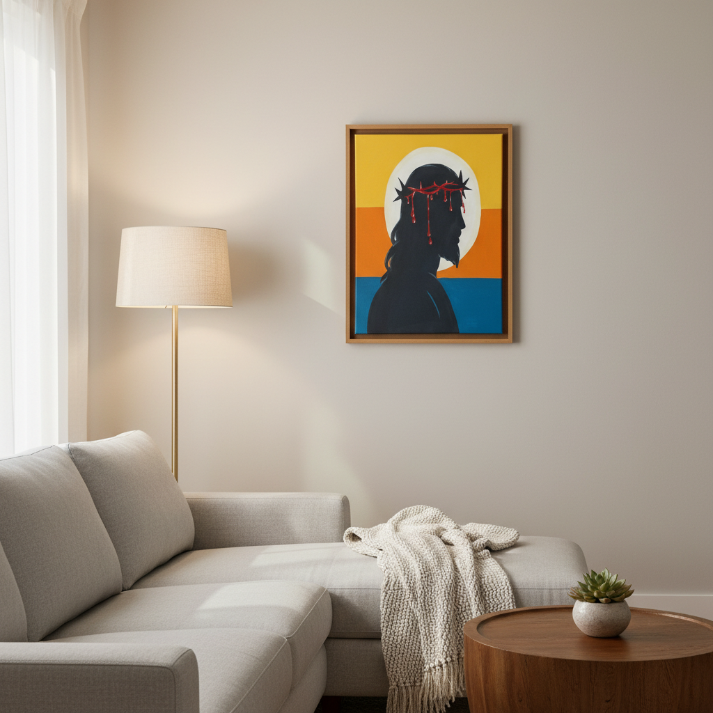Jesus Crown of Thorns Painting