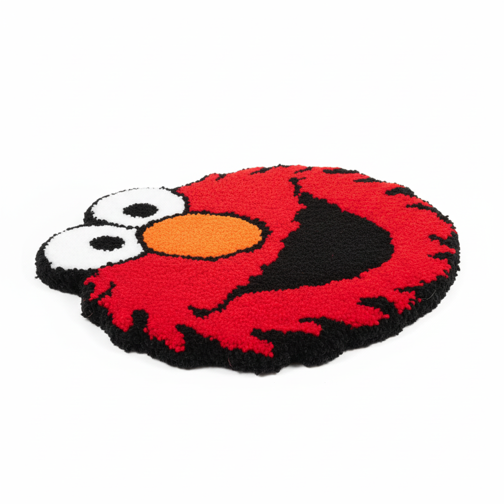 Handmade Elmo Tufted Rug