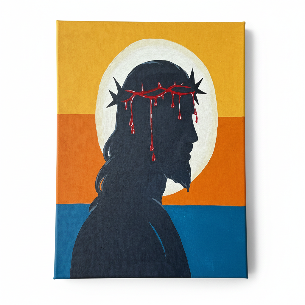 Jesus Crown of Thorns Painting