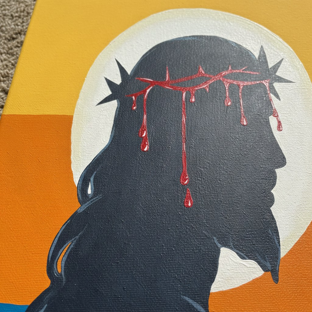 Jesus Crown of Thorns Painting